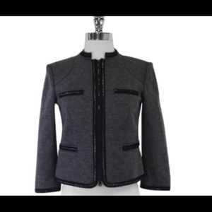 DVF Heather Gray wool jacket